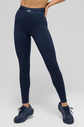 Airlift High-Waist Suit up Tights – Navy/Navy