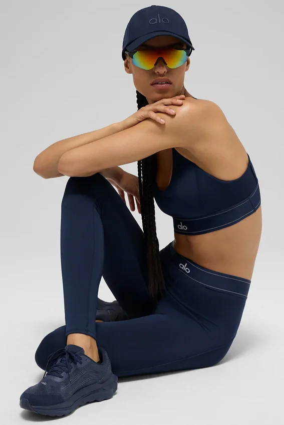 Airlift High-Waist Suit up Tights – Navy/Navy