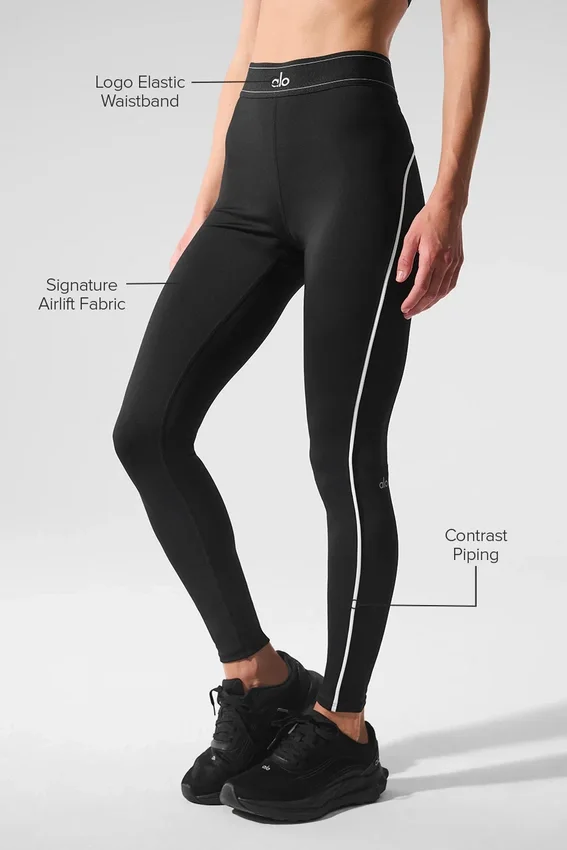 Airlift High-Waist Suit up Tights – svart/hvit