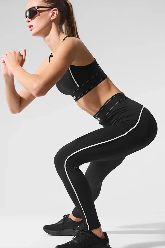 Airlift High-Waist Suit up Tights – svart/hvit