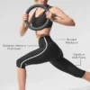 Airlift High-Waist Super Sleek Contrast Capri – svart/hvit