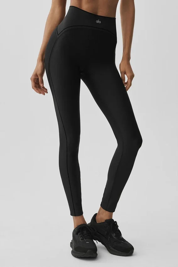 Airlift High-Waist Top-Notch Legging – svart