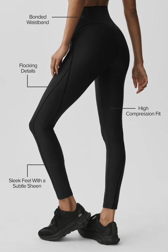 Airlift High-Waist Top-Notch Legging – svart