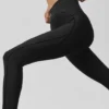 Airlift High-Waist Top-Notch Legging – svart