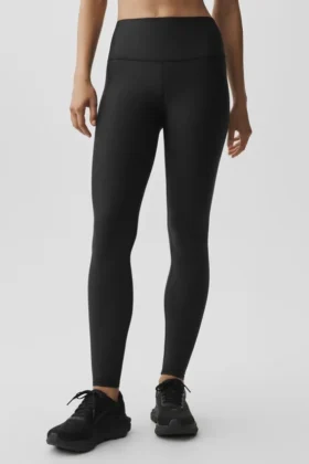 Airlift High-Waist vintervarme tights – svart