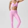 Airlift Love Language-tights med High-Waist og stirrup-ben – Candy Heart Pink