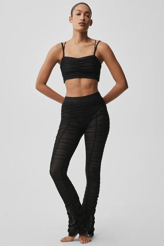 Airlift Mesh Cherish-tights med High-Waist – svart
