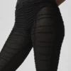 Airlift Mesh Cherish-tights med High-Waist – svart
