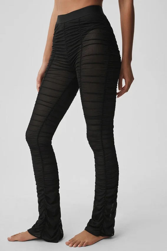 Airlift Mesh Cherish-tights med High-Waist – svart