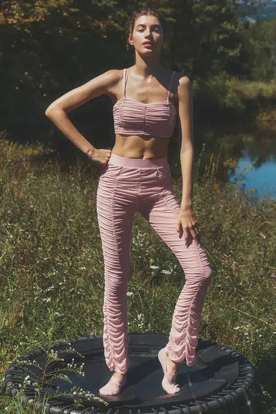 Airlift Mesh Cherish-tights med High-Waist – Vintage Pink