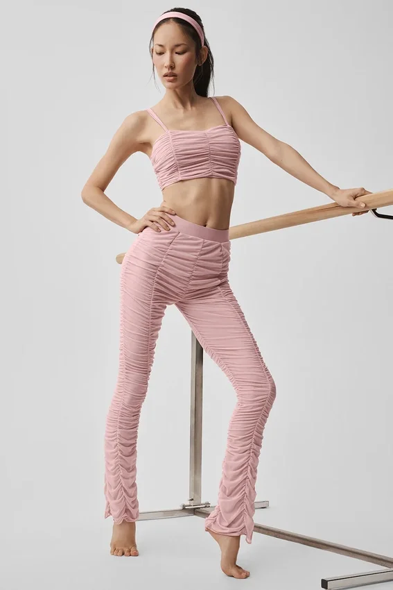 Airlift Mesh Cherish-tights med High-Waist – Vintage Pink