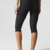 Airlift Mesh Divine Capri med High-Waist – svart