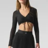 Airlift Mesh Divine langermet BH – svart