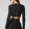 Airlift Mesh Divine langermet BH – svart