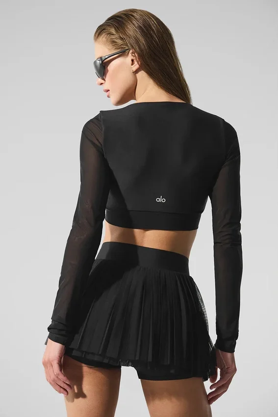 Airlift Mesh Divine langermet BH – svart