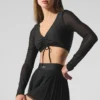 Airlift Mesh Divine langermet BH – svart