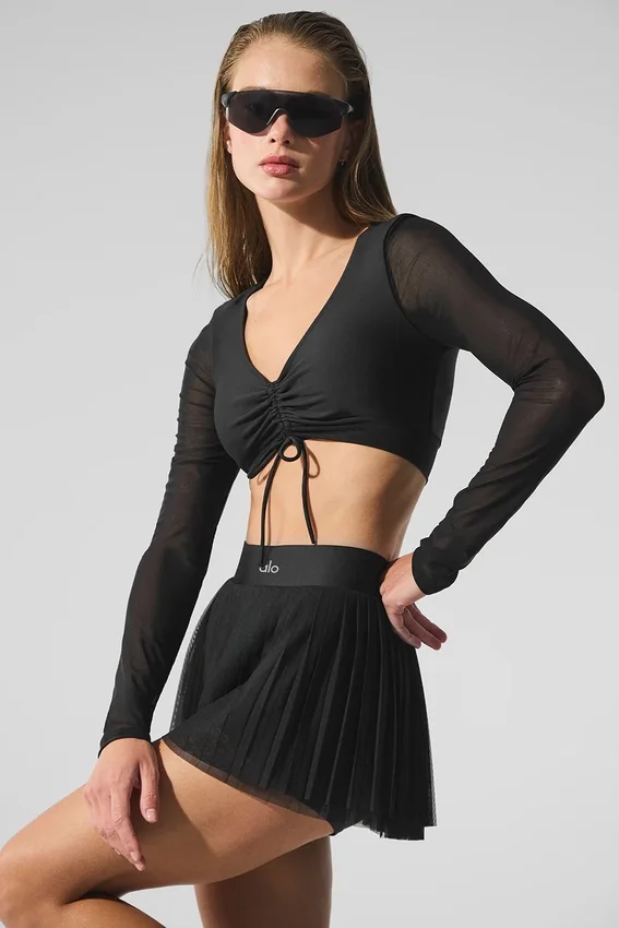 Airlift Mesh Divine langermet BH – svart