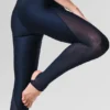 Airlift Mesh High-Waist Darling Stirrup Tights – Navy