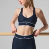 Airlift Mesh High-Waist Darling Stirrup Tights – Navy