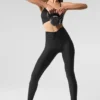 Airlift Mesh High-Waist Divine Tights – svart