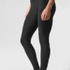 Airlift Mesh High-Waist Divine Tights – svart