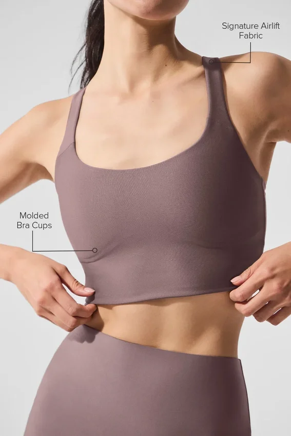 Airlift Sleek Bra Singleter – Mushroom