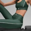 High-Waist Airlift Suit Up Tights – kløvergrønn/hvit