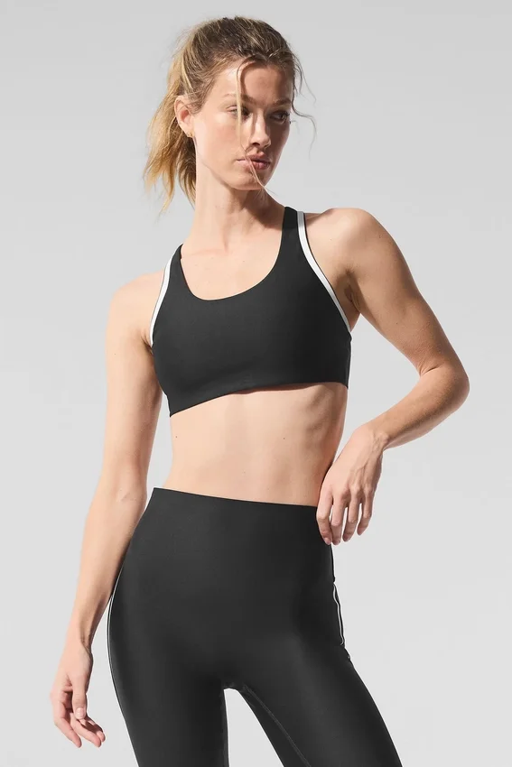 Airlift Super Sleek Contrast-BH – svart/hvit