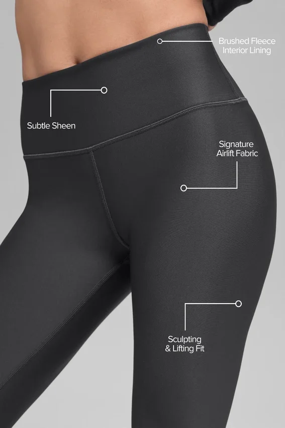 Airlift vintervarme High-Waist leggings – antrasitt