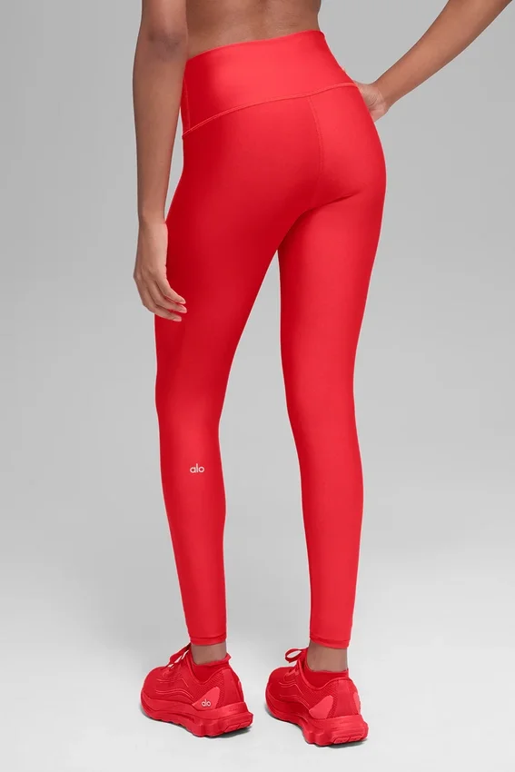 Airlift Winter Warm High-Waist Tights – knallrød