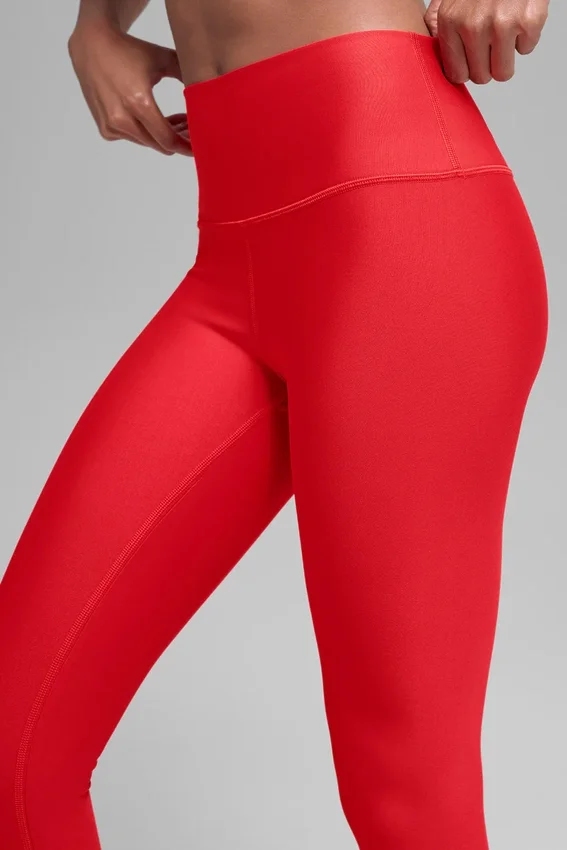 Airlift Winter Warm High-Waist Tights – knallrød