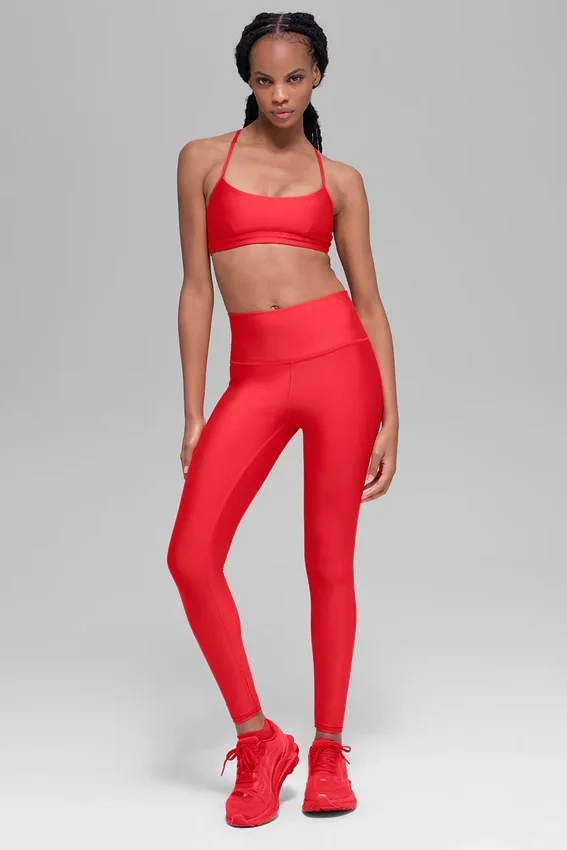 Airlift Winter Warm High-Waist Tights – knallrød