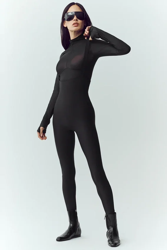 Airlift Winter Warm Mesh Ski Time Langermet – Svart