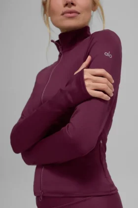 Airlift Winter Warm Radiant jakke med full glidelås – Burgundy