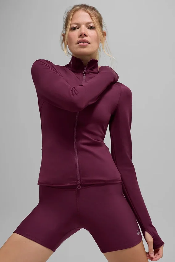 Airlift Winter Warm Radiant jakke med full glidelås – Burgundy