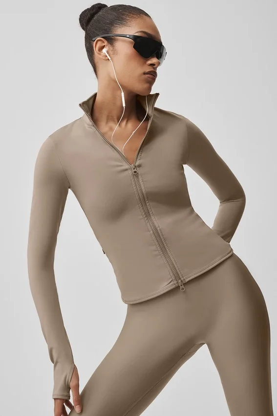 Airlift Winter Warm Radiant jakke med full glidelås – Gravel