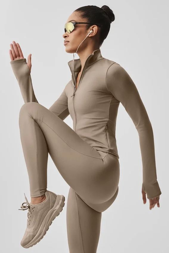Airlift Winter Warm Radiant jakke med full glidelås – Gravel