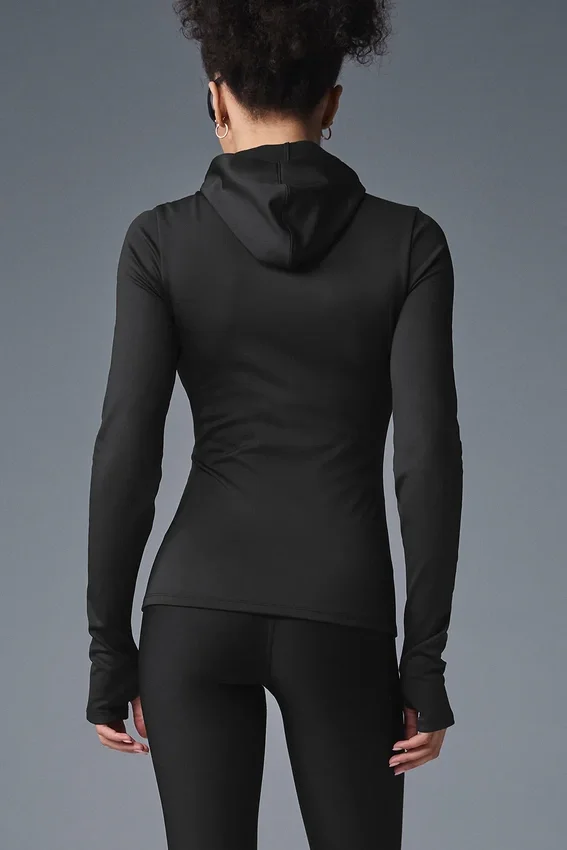 Airlift Winter Warm Runner med hette – svart