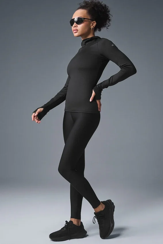 Airlift Winter Warm Runner med hette – svart