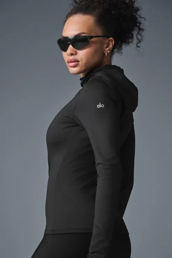 Airlift Winter Warm Runner med hette – svart