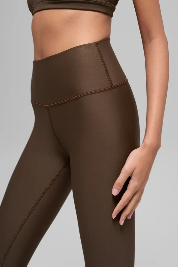 Airlift Winter Warm tights with high-waist design – Espresso