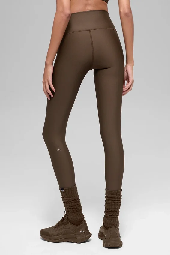 Airlift Winter Warm tights with high-waist design – Espresso