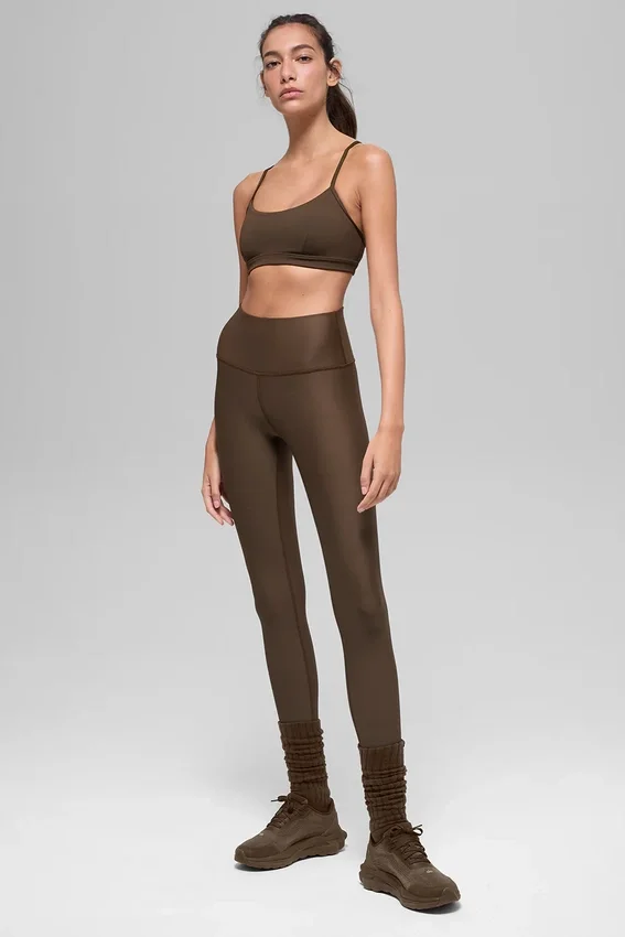 Airlift Winter Warm tights with high-waist design – Espresso