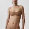Airmesh Venus-bralette – solkysset brun