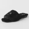 Alo Classico sandal i imitert pels – svart