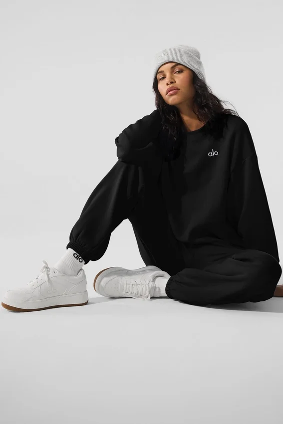 Alo Recovery Mode-Sneakers – naturhvit/gummi
