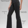 Alo Softsculpt 7/8 tights med brettet ben og utvidet ben – svart