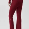 Alo Softsculpt 7/8 tights med brettet kant og utvidet ben – Summer Romance Red