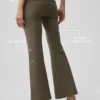 Alo Softsculpt 7/8 tights with a folded edge and widened leg – Olive Tree