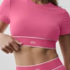 Alo Softsculpt Amp It up BH med korte metere – Paradise Pink
